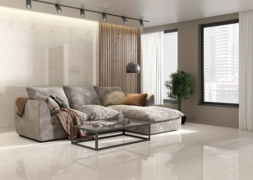 Marmoles Series Dolomite Bianco 12x24 Polished Marble Look Porcelain Tile