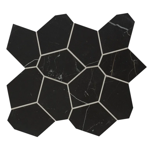 Marvel Black Atlantis Puzzle Mesh Matte Porcelain Mosaic
