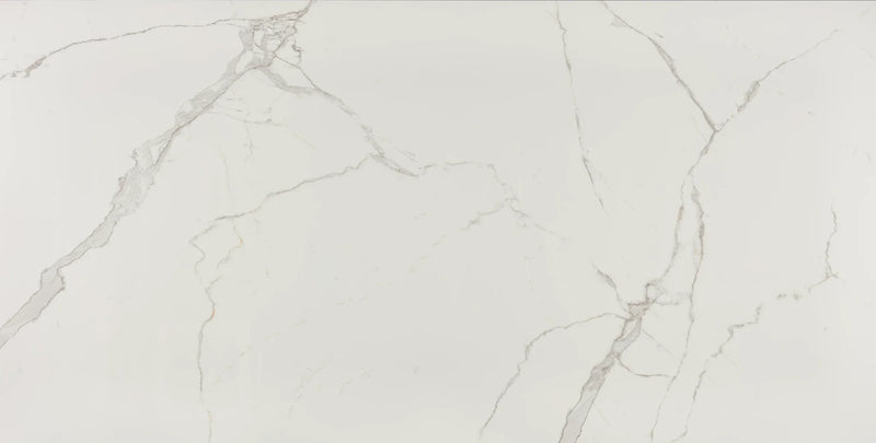 Marvel Calacatta Extra Polished Archer Mesh Porcelain Mosaic