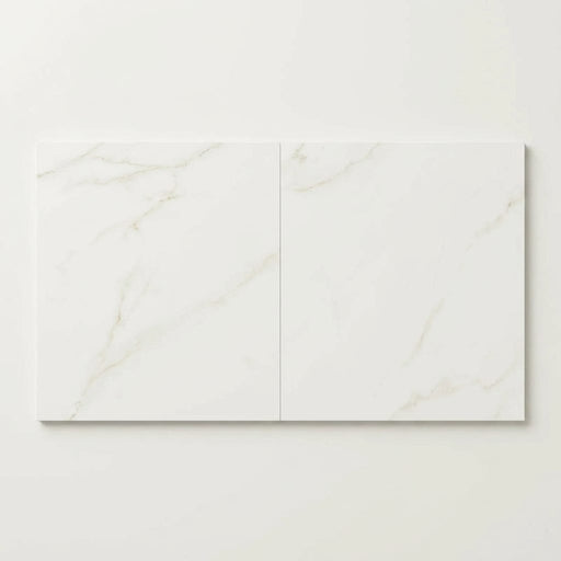 Marvel Calacatta Apuano 24x24 Matte Porcelain Tile close-up
