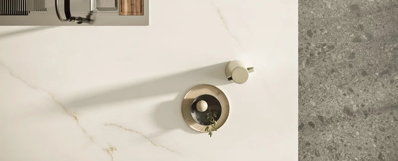 Marvel Calacatta Apuano 3x12 Surface Bullnose Matte Porcelain Trim