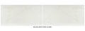 Marvel Calacatta Apuano 1/2x12 Pencil Bullnose Polished Porcelain Trim