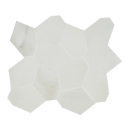 Marvel Calacatta Apuano Puzzle Mesh Matte Porcelain Mosaic
