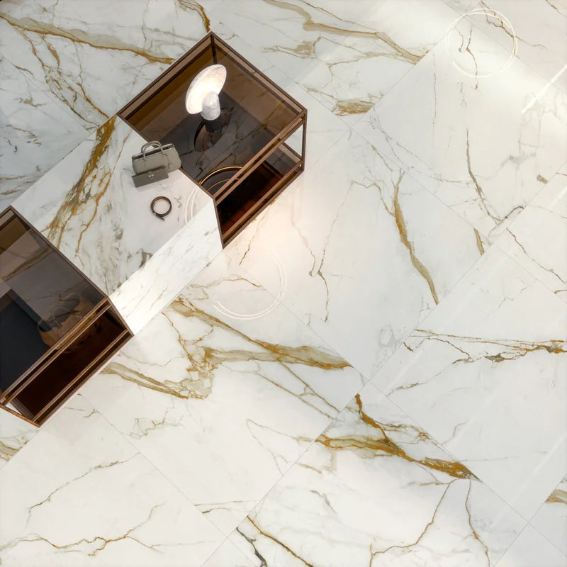 Marvel Calacatta Imper 48x48 Porcelain Floor Tile