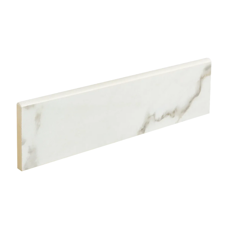 Marvel Stat Supremo Marble Look 1/2x12 Pencil Bullnose Porcelain Trim