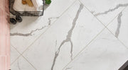 Marvel Stat Supremo Marble Look 1/2x12 Pencil Bullnose Porcelain Trim