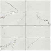 Marvel Stat Supremo Marble Look 1/2x12 Pencil Bullnose Porcelain Trim