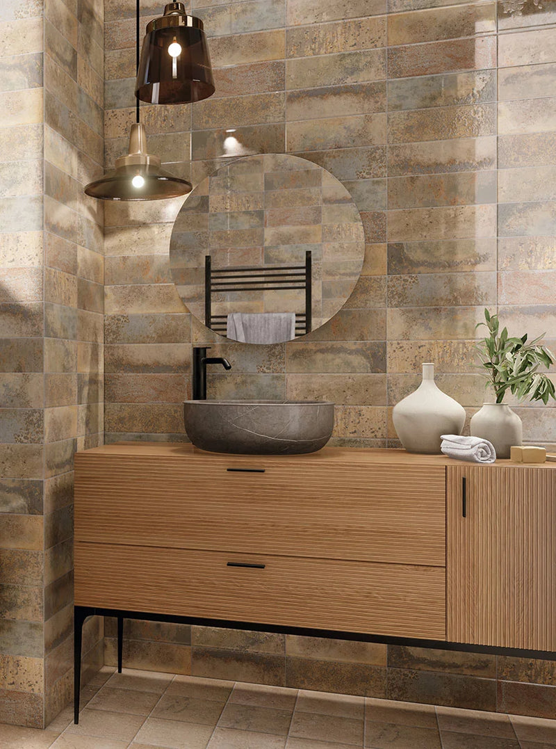 Marza Rust 4x12 Glossy Ceramic Tile