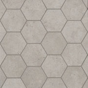 Materika Greige 11.75x10.25 3in Hexagon Porcelain Mosaic