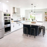 Materika Silver 3in Hexagon Glass Mosaic