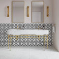 White Carrara 9/16x3/4x12 Cane Honed Marble Trim
