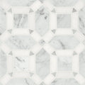 Matisse White Carrara & Thassos 11.25x11.25 1 Blend Honed Decorative Marble Mosaic