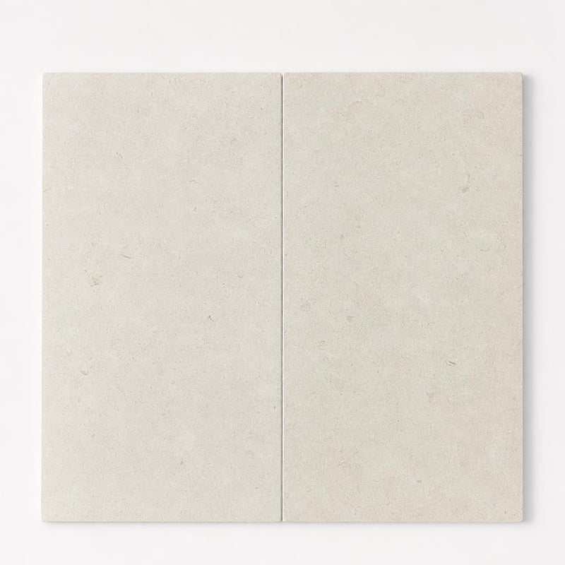 Mayra White 12x24 Tumbled Limestone Paver close-up