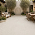 Mayra White 12x24 Tumbled Limestone Paver — Courtyard paving