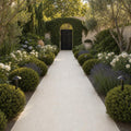 Mayra White 12x24 Tumbled Limestone Paver — Garden path