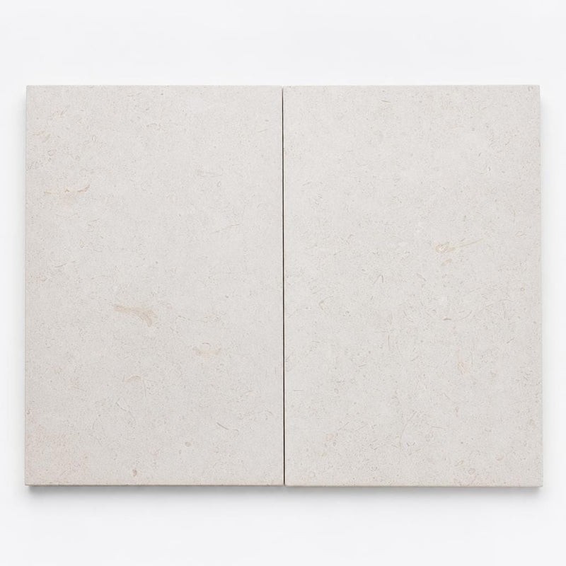 Mayra White 16x24 Eased Edge HUF Travertine Pool Coping close-up