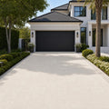 Mayra White 16x24 Tumbled Limestone Paver — Front Yard driveway