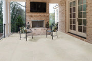Mayra White 24x24 Tumbled Limestone Paver