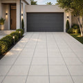 Mayra White 24x24 Tumbled Limestone Paver — Front Yard driveway