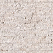 Mayra White Limestone 6x24 Splitface Natural Panel Ledger Stone