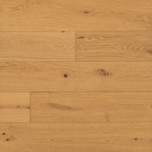 Mccarran Northcutt 9x86 brushed genuine hardwood planks with warm golden tones, natural wood grain, and visible knots.