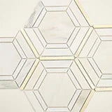 Medici Gold Pattern Misc. Metal Mosaic Tile