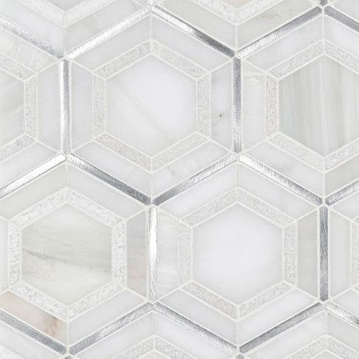 Medici Silver Pattern Misc. Metal Mosaic Tile