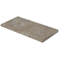 Mediterranean Ivory 12x24 3cm Bullnose Edge Tumbled Travertine Pool Coping