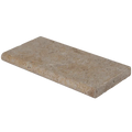 Mediterranean Ivory 12x24 5cm Bullnose Edge Tumbled Travertine Pool Coping