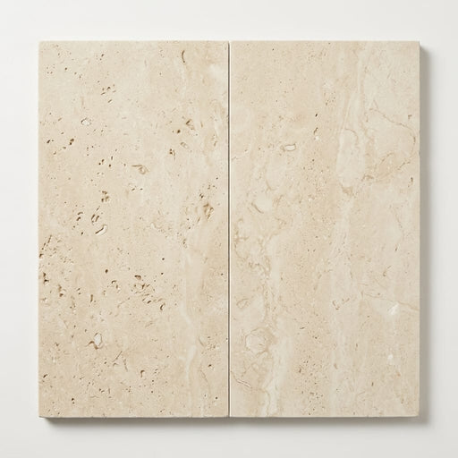 Mediterranean Ivory 24x12 Filled & Honed Limestone Tile 12x24 close-up