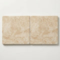 Mediterranean Ivory 24x24 3cm Tumbled Travertine Paver close-up