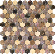 Melina 11.42x11.81 Glass Mosaic