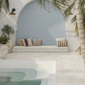 Marin Misty Blue 2x2 Penny Matte 11.75x10.5 Porcelain Mosaic