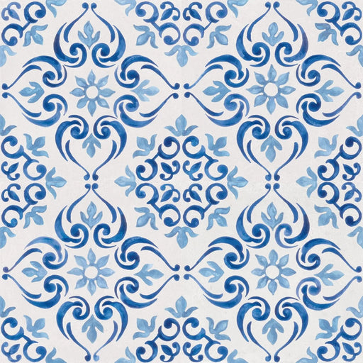 Mestral Bloom 9x9 Blue Matte Porcelain Tile