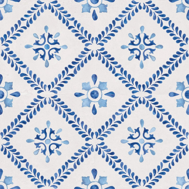 Mestral Diamond 9x9 Blue Matte Porcelain Tile