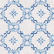 Mestral Flower 9x9 Blue Matte Ceramic Tile