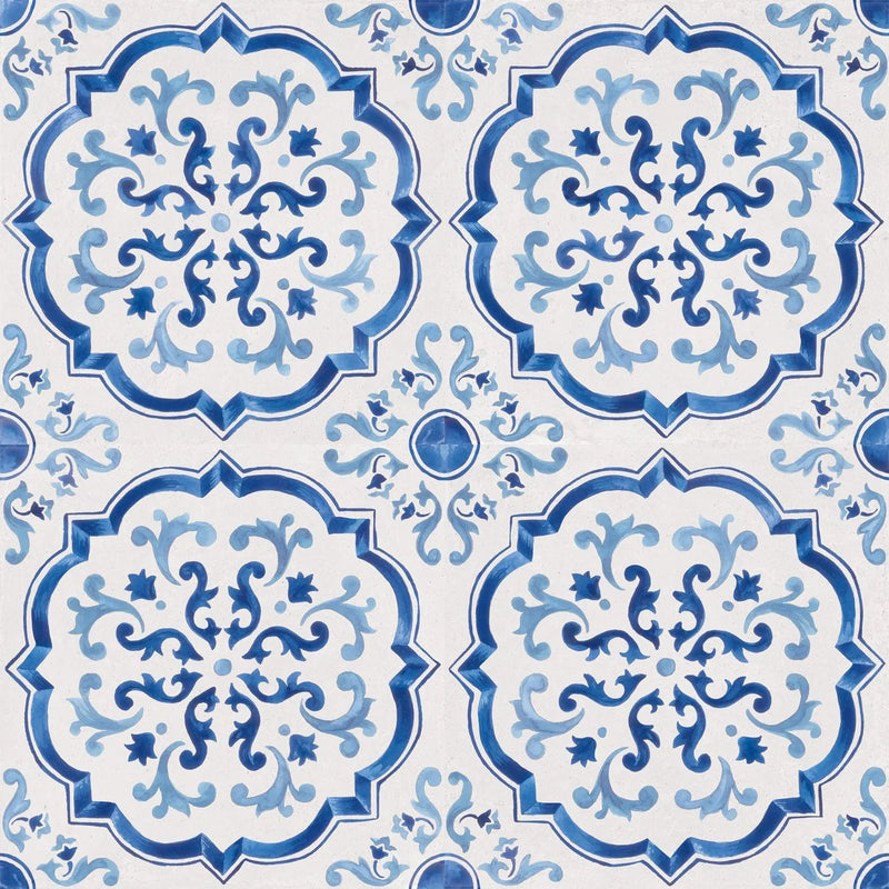 Mestral Rosette 9x9 Matte Porcelain Tile