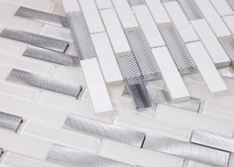 Metal Linear 1x2 Aluminum Mosaic