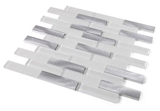 Metal Linear 1x2 Aluminum Mosaic