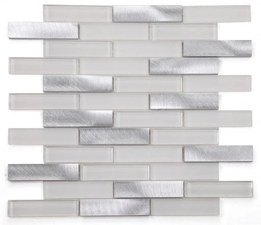 Metal Linear 1x2 Aluminum Mosaic