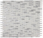Metal Linear 1x2 Aluminum Mosaic