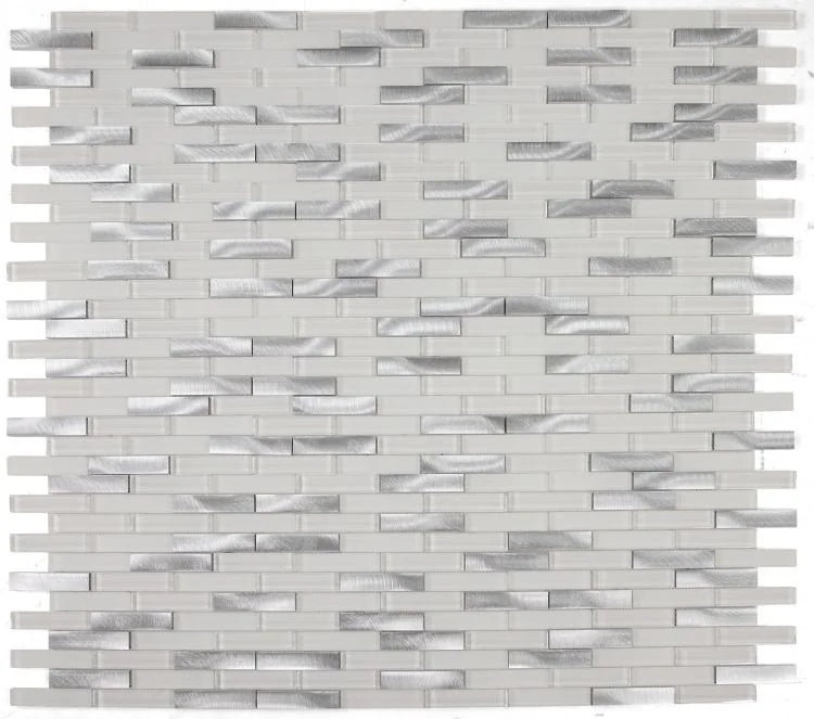 Metal Linear 1x2 Aluminum Mosaic