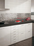 Metalic Silver 11.85x11.85 Metal Mosaic