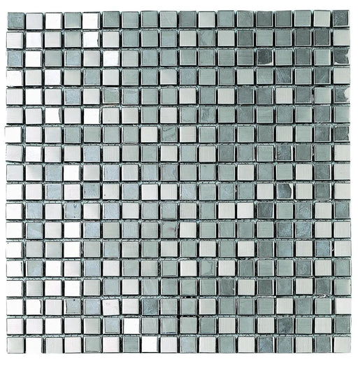 Metalic Silver 11.85x11.85 Metal Mosaic