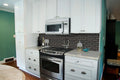 Metallic Gray Bevel Subway 2x6 Glossy Glass Mosaic Tile