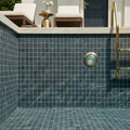 Metro 2.0 Nightsky 2x2 Marble Mosaic — Swimming Pool pool interior tiling