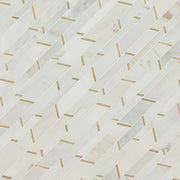 Metro Gold Pattern Misc. Glass Stone Blend Metal Mosaic Tile