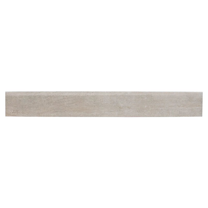 Metropolis Avorio 3x24 Bullnose Matte Porcelain Trim — Solidshape