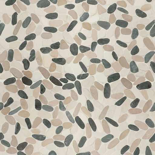 Metropolitan Pebble Pattern Tumbled Marble Mosaic Tile