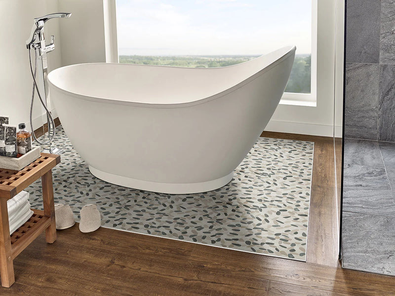 Metropolitan Pebble Pattern Tumbled Marble Mosaic Tile